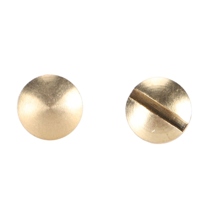 50 Set Brass Rivets Kit DIY 8mm Slot Screw Decorative