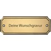 Rectangular Brass Sign with Engraving