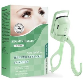 Heated Eyelash Curler for Women, USB Rechargeable Lash Curling Beauty Tool, Heated Eyelash Curler