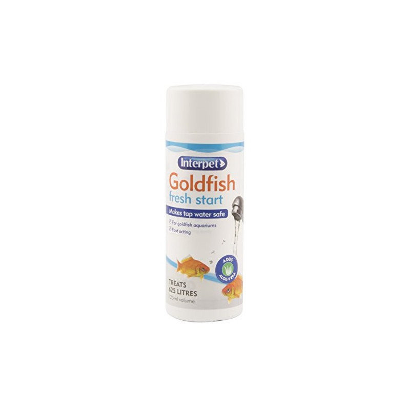 Interpet Goldfish Fresh Start Aquarium Water Treatment Dechlorinator with Aloe