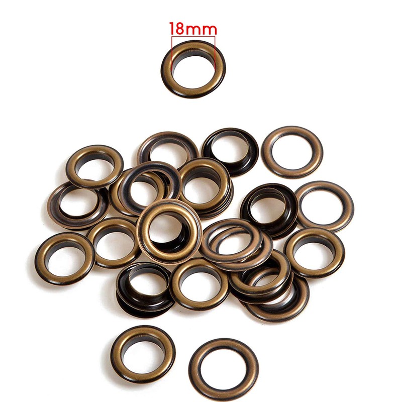 WedDecor Iron Eyelets Grommets with Washers for Yoga Mat, Tarpaulin,