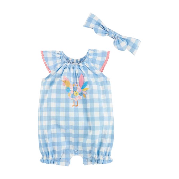 Mud Pie Unisex Casual Headband Set, Chicken Check, 9M US