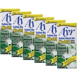 Special pack of 6 AYR SALINE NASAL GEL SPRAY 0.75 oz