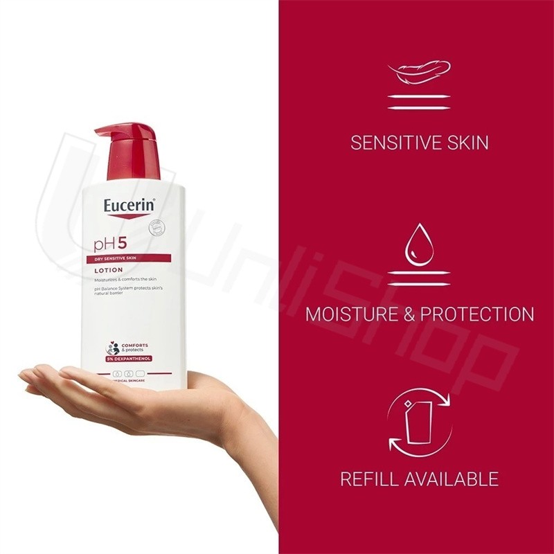 EUCERIN-pH5 body moisturizer, 400ml, suitable for sensitive muscles, deep hydration