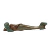 Nautical Tropical Imports Little Dreamy Mermaid Sculpture (Verdigris Bronze)