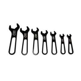 Ti22 PERFORMANCE an Wrench Set, Single End, 7-Piece, 3 an to 16 an, Aluminum, Black Anodize- Kit