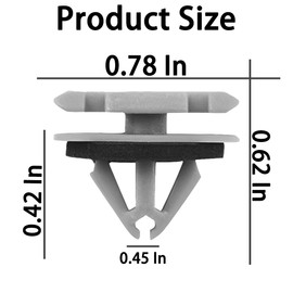 zipelo 20 PCS Rocker Moulding Clips, Car Fender Exterior Trim Clips, Replacement OEM Number: 68172491AA 68271803AA 68395627AA 11571175, 12mm Auto Rocker Flare Moulding Clips, Car Accessories