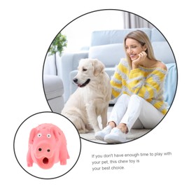 Totority Cartoon Pig Squeaky Dog Durable Stuffed Chew for Dogs Convenient Bite for Teething Engaging Playtime Wear Resistant Cotton Material