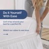 Wrap Around Dust Ruffle Bed Skirt - White - for