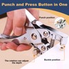 Eyelet Punch Kit with Pliers and Eyelets, 20cm/7.9inch Leather Belt