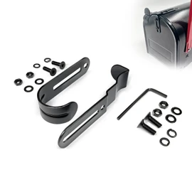 Mailbox Latch and Handle Kit, Thickened Mailbox Latch Replacement Set Easy Installation for Repairing Mailbox Door, Premium Material Durable Solid Construction Safe and not Easily Damaged（Black）