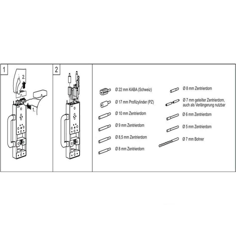 Hewi Drill Gauge 305.6.10U - for Mounting Rosettes and Signs