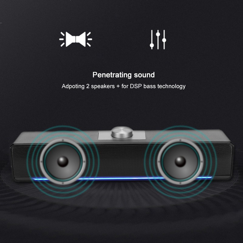 Speaker Desktop Notebook Multimedia Mini Speaker 3W 2.0 Channel Computer