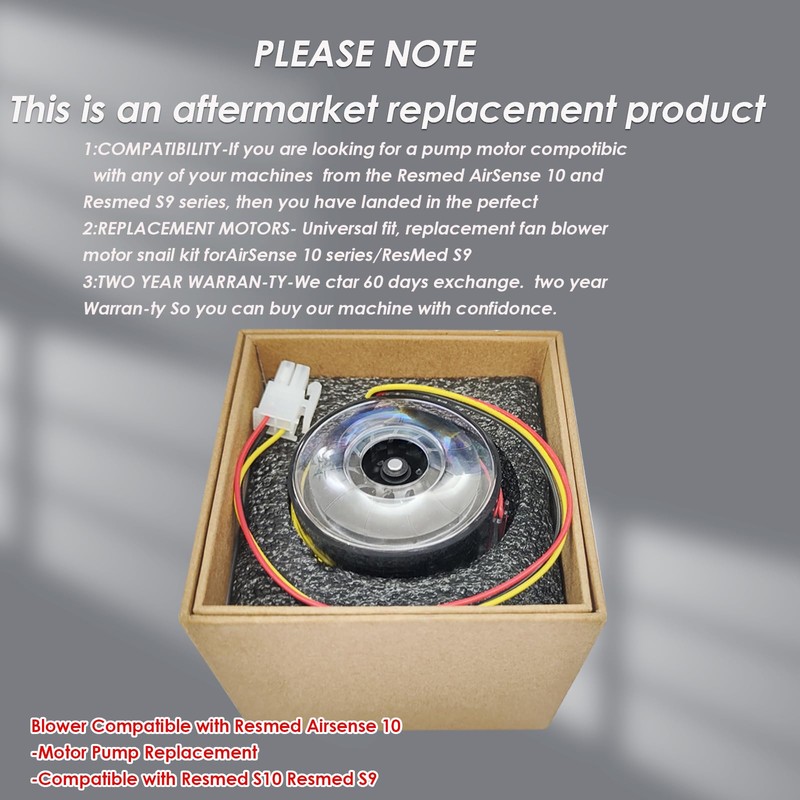 LiLDiHo CPAP Machines Motor Compatible with ResMed S9/S10 Series- Low