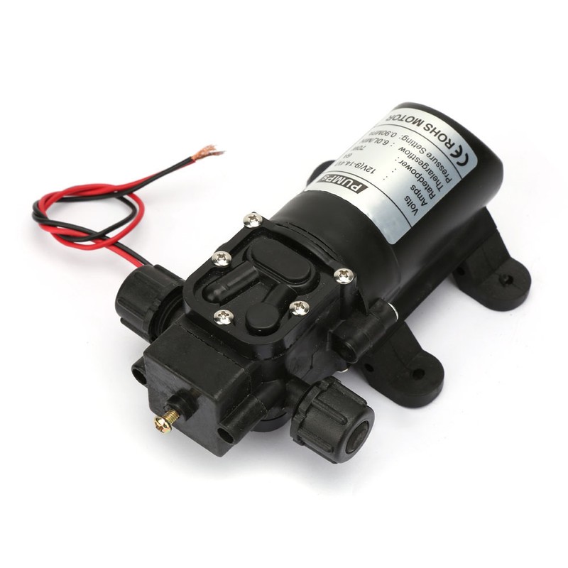 DC 12V 70W 6L/Min Self Priming High Pressure Diaphragm Pump