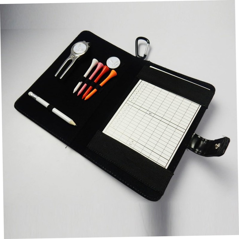 BIUDECO Leather Score Book Scorecard Organizer Golf Accessory Set Includes