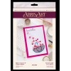Abris Art Postcard cross-stitch kit - Love rain AOO-006