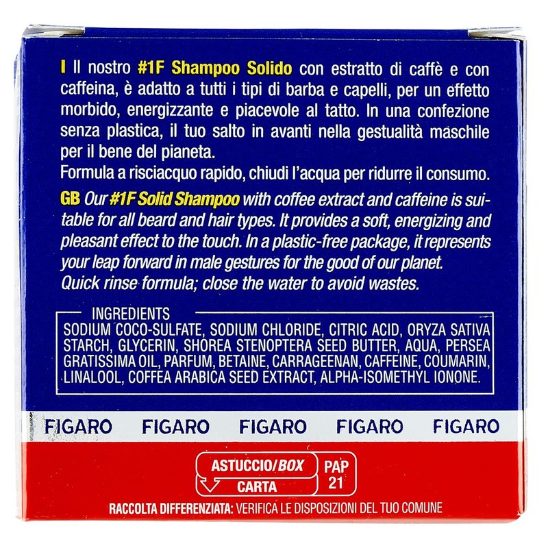 FIGARO Solid Men's Shampoo 2 in 1 - for Beard
