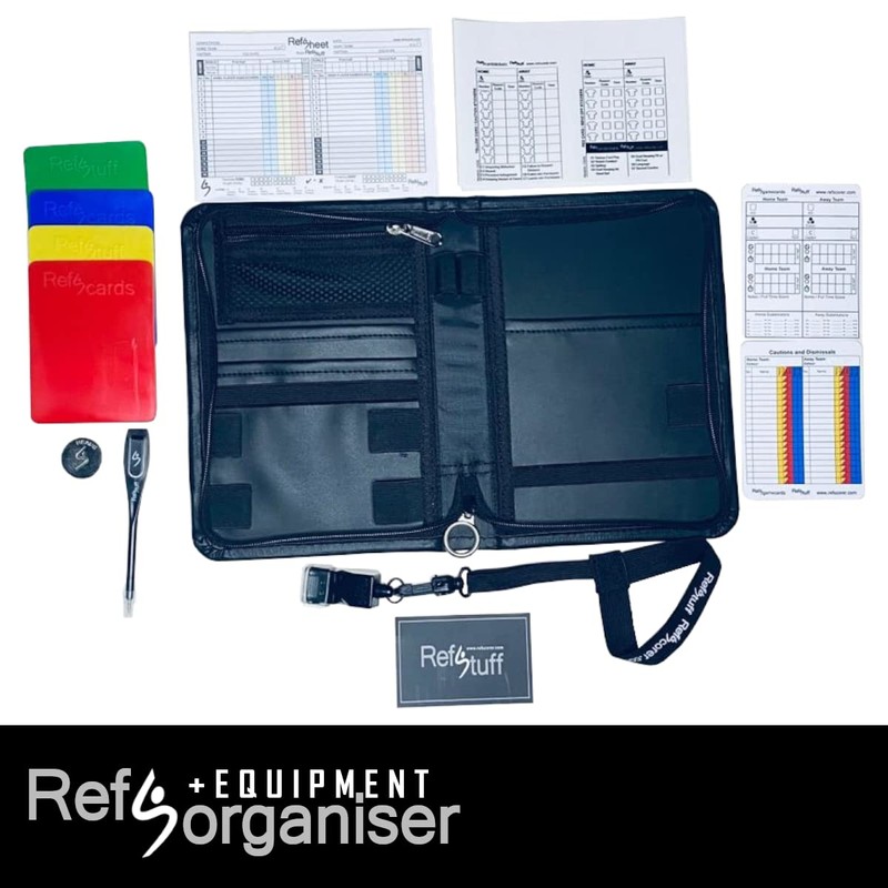 RefSorganiser – Football Soccer Referee Match Equipment Data Wallet Organiser