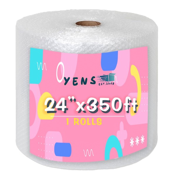 3/16"x 24" Small Bubbles Packing Roll Perforated 350ft bubble Mailing