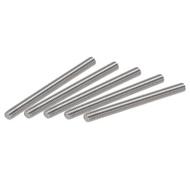 sourcing map 25Pcs M4 x 50mm Fully Threaded Rod 304 Stainless Steel Right Hand Threads,M4-0.7 Thread Pitch