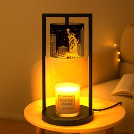 Candle Warmer Lamp with Timer Dimmer, 4 Adjustable Brightness Electric Candle Wax Melt Warmer, Best Birthday Gifts for Women Mom, House Warming Gifts New Home Decor (Hummingbird)