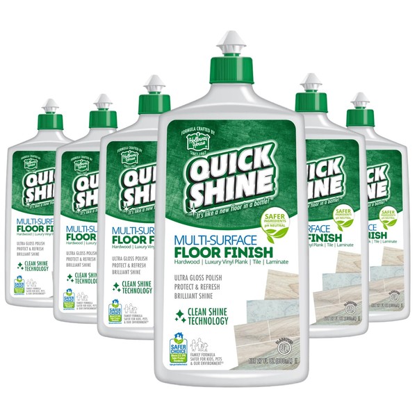 Quick Shine Multi Surface Floor Finish 27oz, 6Pk | Cleaner