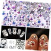 OHPHCALL Shiny 1440pcs Nail Gems Charms Rhinestones Ab Crystal Flat