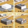 SpaceAid 9 Pack Bed Sheet Organizers and Storage, Foldable Sheet