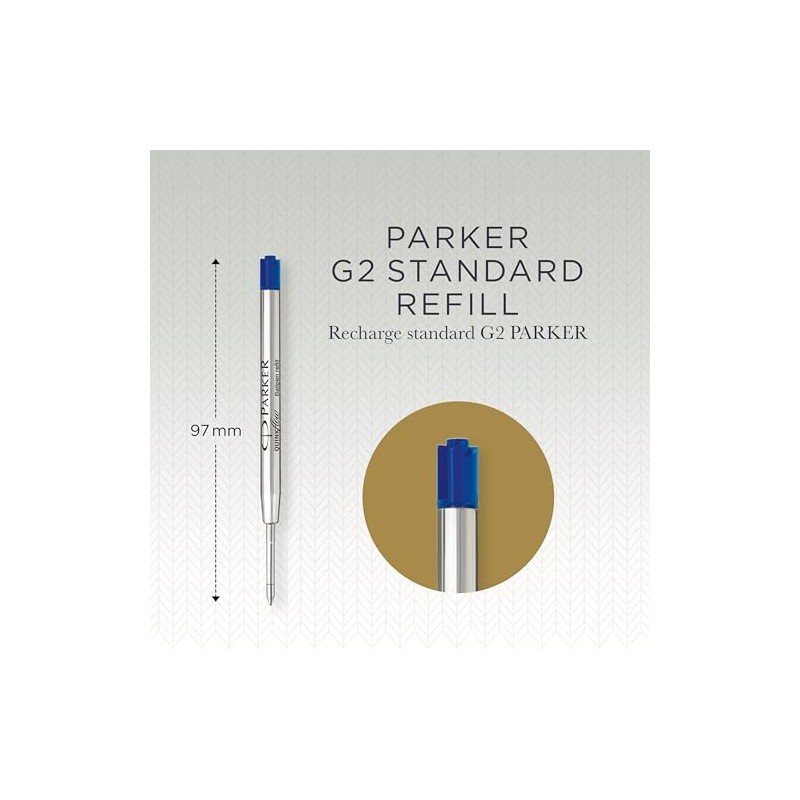 Parker QUINKflow Ballpoint Pen Ink Refill, Fine Tip, Blue