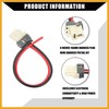 Partuto Blower Motor Connector Plug Wire Harness 8" Pigtail Kit