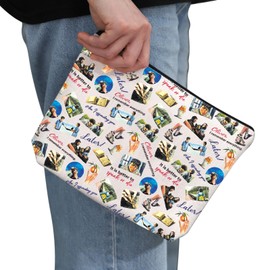 PYOUL Gay Pride Movie Inspired Gift Elio and Oliver Makeup Bag Romantic Drama Cosmetic Bag Cosplay Merch, beige