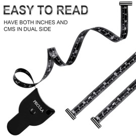 Body Measuring Tape 60 inch, Body Tape Measure, Lock Pin and Push Button Retract, Body Measurement Tape, Black