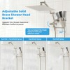 Hibbent All Metal CUPC Certified 12'' Rainfall Shower Head, Dual