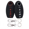 Laisiou Silicone Rubber Key Fob Cover Compatible with Nissan Altima