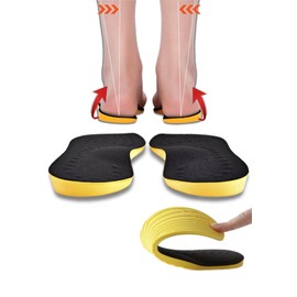 Insole, Arch Insole, Arch Support, Pit Sole, Ultra Lightweight, Insole, No Fatigue, Standing Work, Breathable, Unisex (1 Pair Set, M)