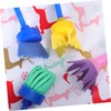 Lurrose 8pcs Paint Brushes Sponges Kids Paint Roller Brayer Sponge