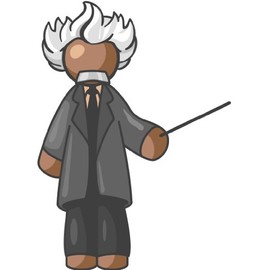 Divine Designs Cartoon Professor Albert Einstein Grey Black Brown White Vinyl Decal Sticker Two in One Pack (4 Inches Tall)