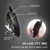 PROMAXPOWER 1-Wire C-Shape Swivel Earpiece with PTT Mic for Motorola