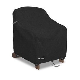 ANartcle Patio Chair Covers,600D Waterproof Heavy Duty Outdoor Lawn Patio Furniture Covers,Outdoor Adirondack Chair Covers,(35W x 37D x 36H inches) Black
