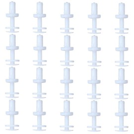 cciyu Nylon Pushtype Fasteners car clips Bumper Fastener Rivet 15960325 1/4" (6.3mm) White,20Pack