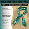 Helder Creek Co Wild Rag Silk Scarf 36'', Western Cowboy
