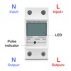 Electricity Meter, DIN Rail, LCD Digital AC Meter, DIN Rail