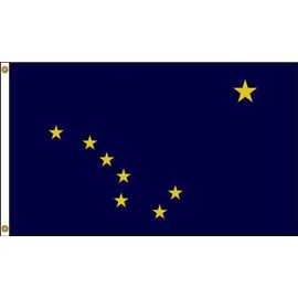 Annin - 140170 - Alaska State Flag, 4 ft. Height, 6 ft. Width