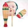 Colorful Guiro Wooden Fish Shaped Instrument Latin Percussion Musical Instruments