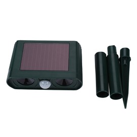 Solar Infrared Burst Ultrasonic Sound Animal Repeller Drive Cat Dog Outdoor for Garden Farm Use
