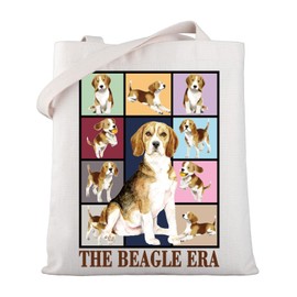 WSNANG Beagle Gifts The Beagle Era Tote Bag Beagle Dog Lover Shoulder Bag Beagle Owner Reusable Grocery Bag Beagle Mom Gifts (The Beagle TB)
