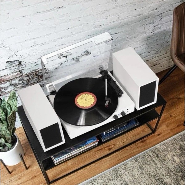 DANFI AUDIO DF Record Player for Vinyl with External Speakers,