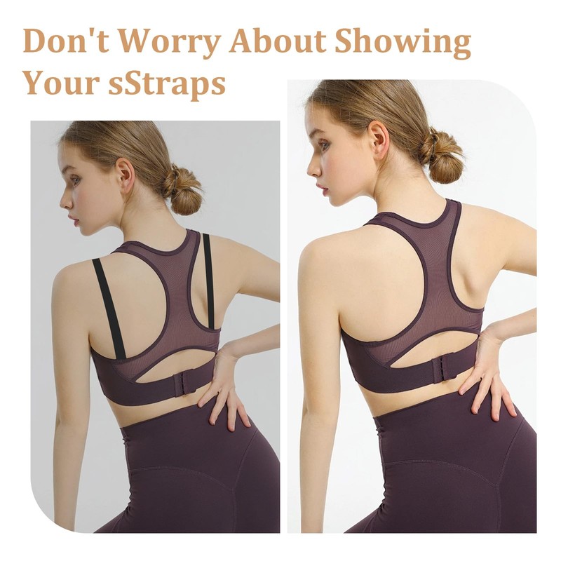Tyqour 6 Pcs Bra Strap Holders for Slipping Women's Non-Slip