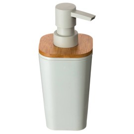 Naturéo Soap Dispenser 200 ml White – Soap Dispenser, White, Styrofoam and Bamboo, Dimensions 7.3 x 7.5 x 17.5 cm 5 five simply smart